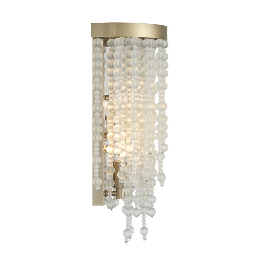 Savoy House Jeanette 2 Lt Sconce, Noble Brass