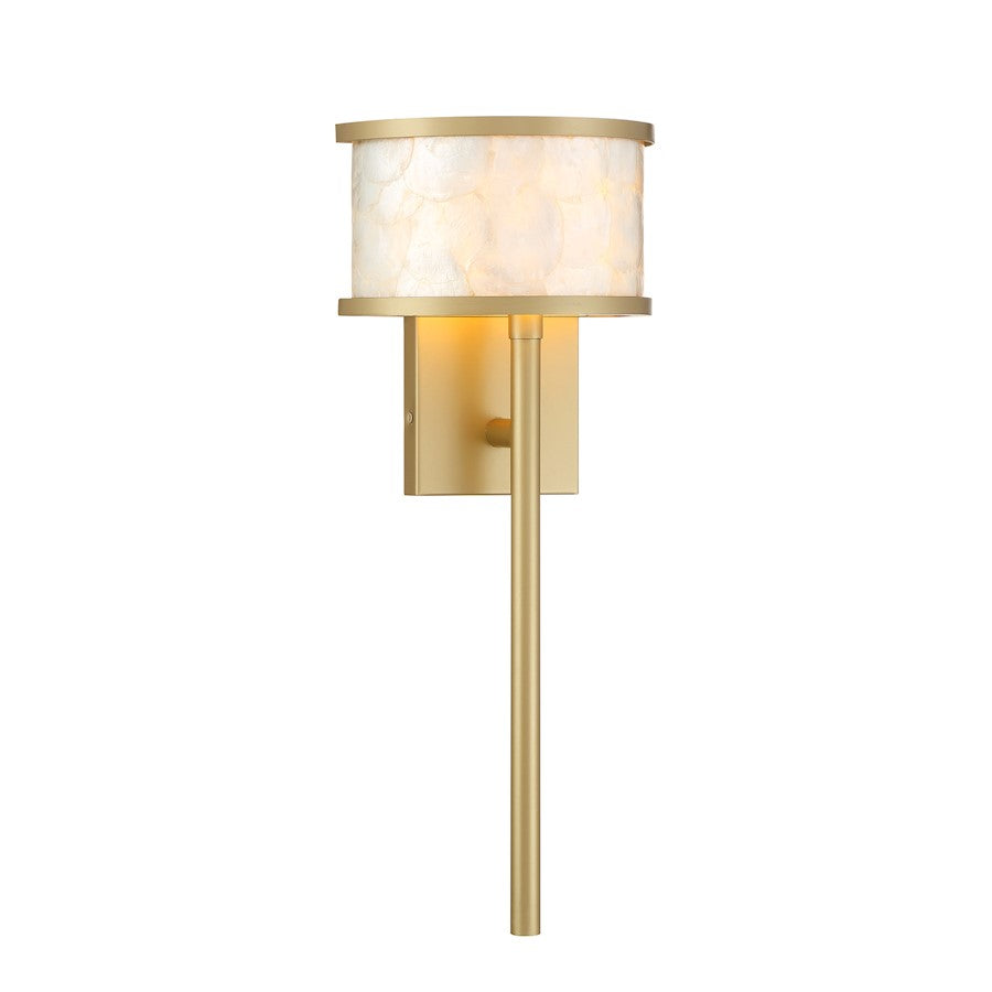 Savoy House Mariquita 1 Light Sconce, Spun Gold