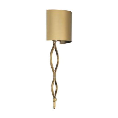 Como LED Wall Sconce, Warm Brass