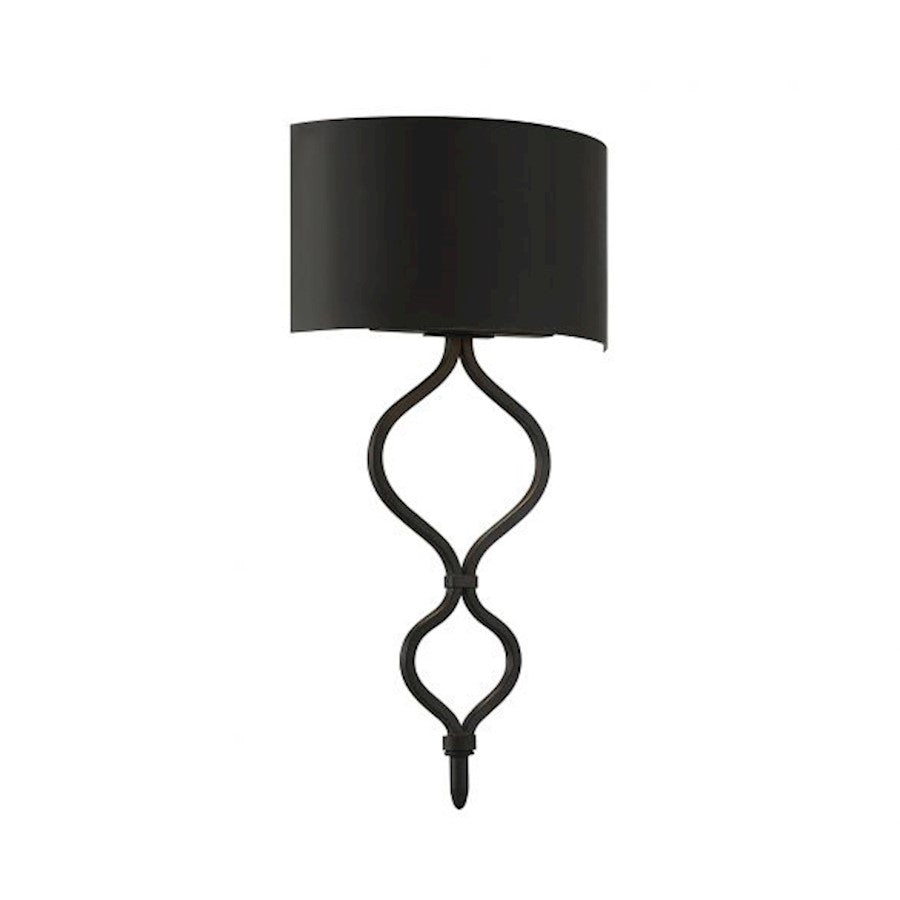 Savoy House Como LED Wall Sconce, Matte Black - 9-6520-1-89