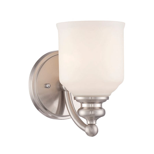 Savoy House Melrose 1-Light Wall Sconce, Satin Nickel - 9-6836-1-SN