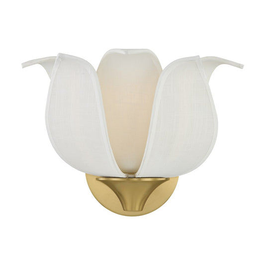 Savoy House Elsie 1 Lt Sconce, Warm Brass
