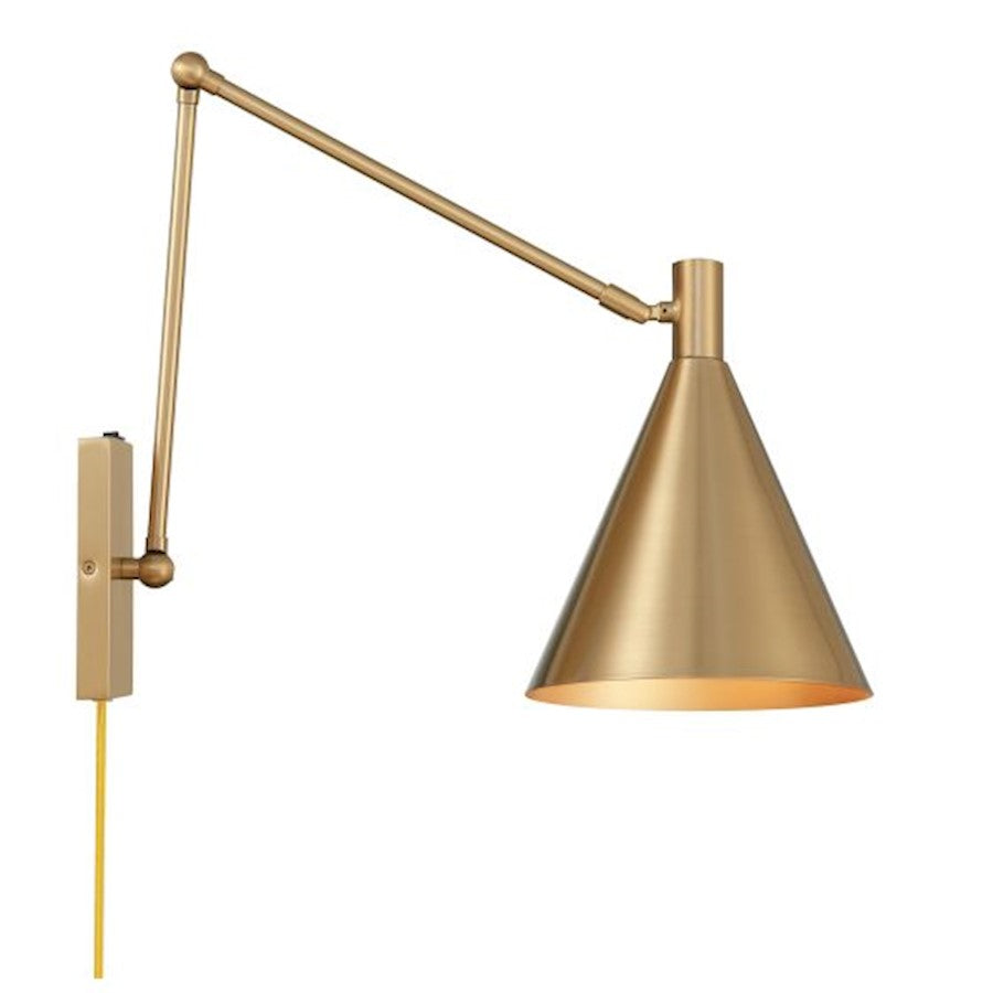 Pharos 1 Light 19" Sconce, Noble Brass