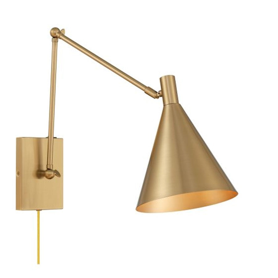 Pharos 1 Light 19" Sconce, Noble Brass