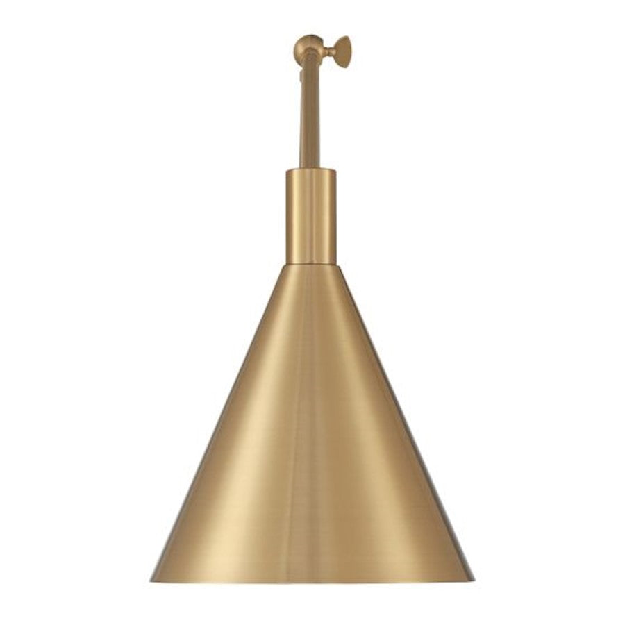 Pharos 1 Light 19" Sconce, Noble Brass