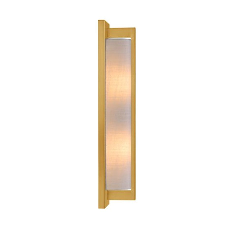 Carver 2 Light Sconce, Warm Brass