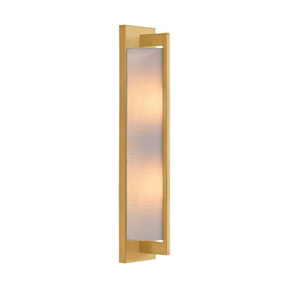 Carver 2 Light Sconce, Warm Brass