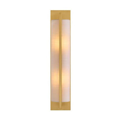 Carver 2 Light Sconce, Warm Brass