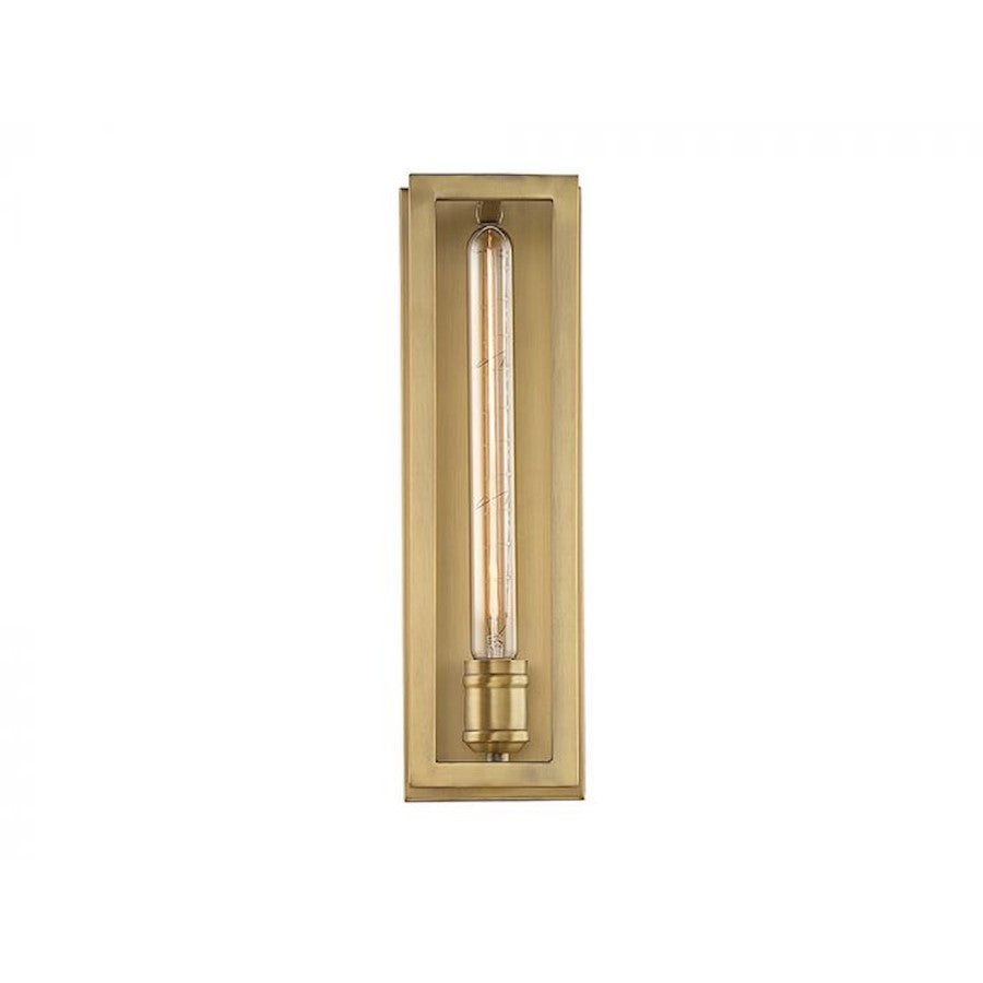 Savoy House Clifton 1-Light Wall Sconce, Warm Brass - 9-900-1-322