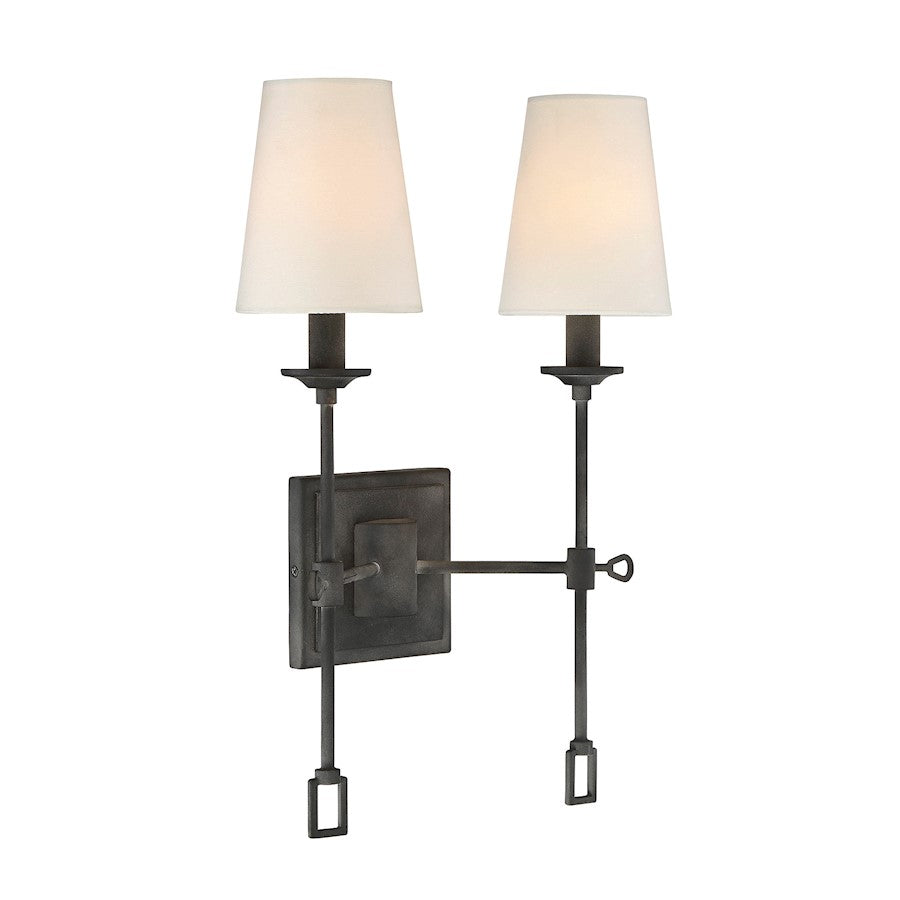 2 Light Wall Sconce