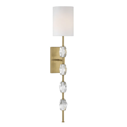 Savoy House Sebring 1 Lt Sconce, Warm Brass