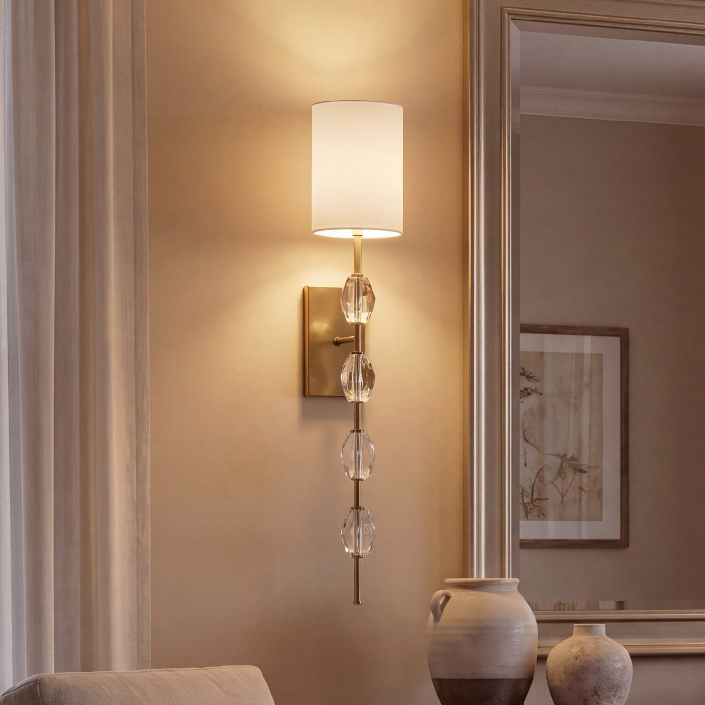 Savoy House Sebring 1 Lt Sconce, Warm Brass