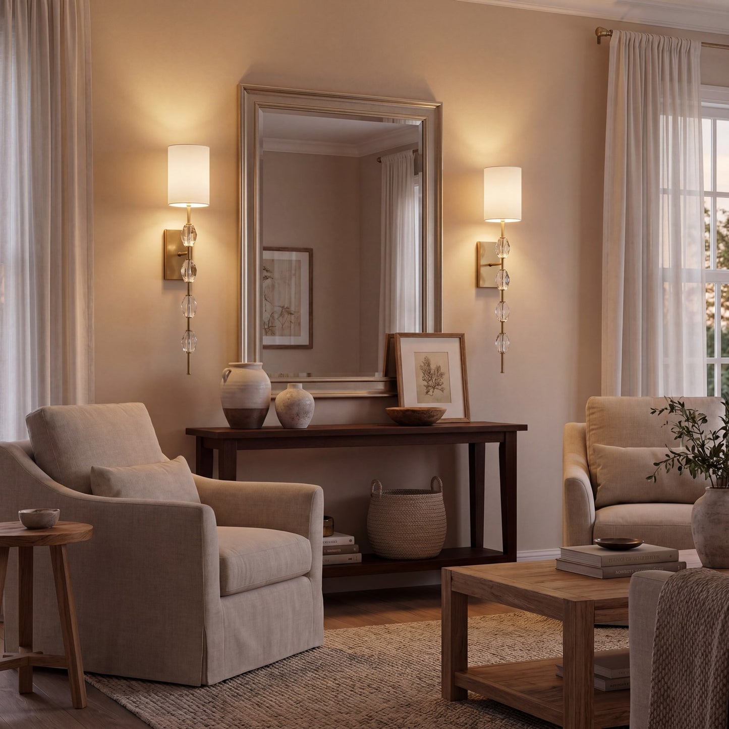 Savoy House Sebring 1 Lt Sconce, Warm Brass