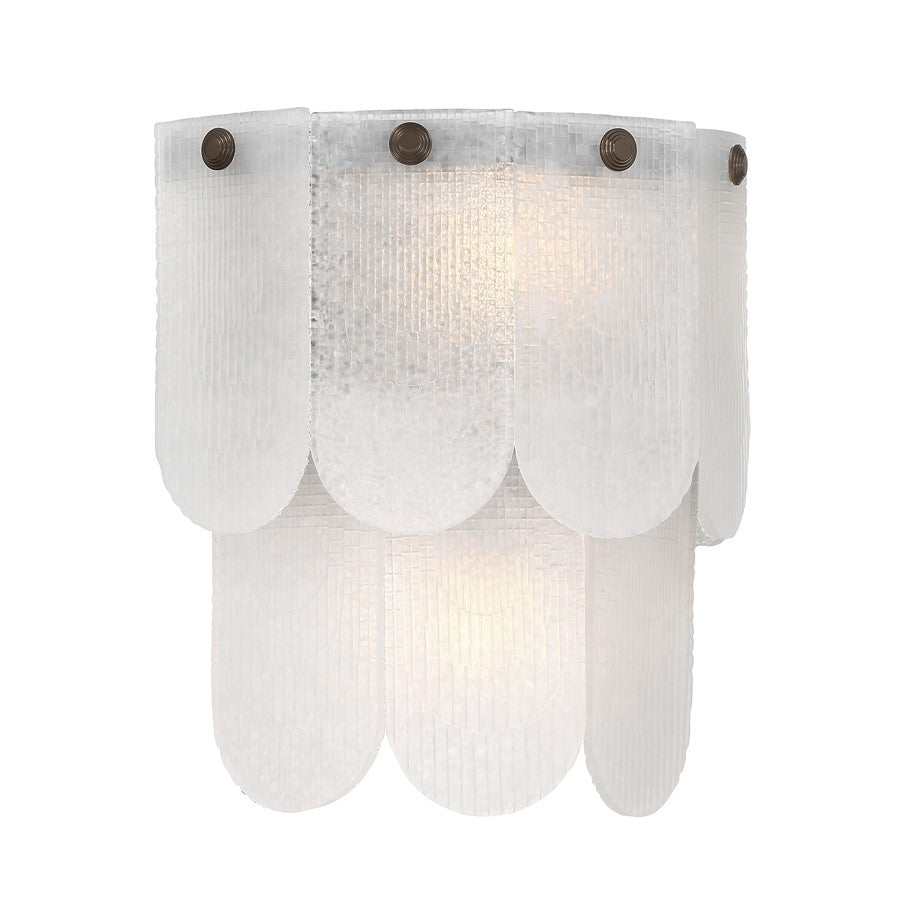 Savoy House Ashton 2 Lt Sconce, Mediterranean Bronze