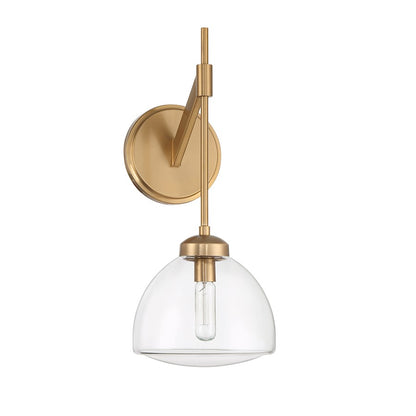 Corbin 1-Light Wall Sconce, Warm Brass