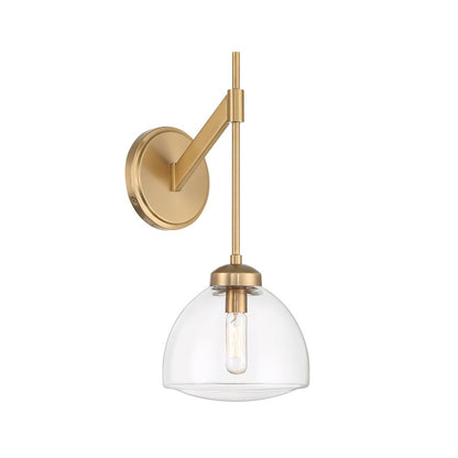 Corbin 1-Light Wall Sconce, Warm Brass