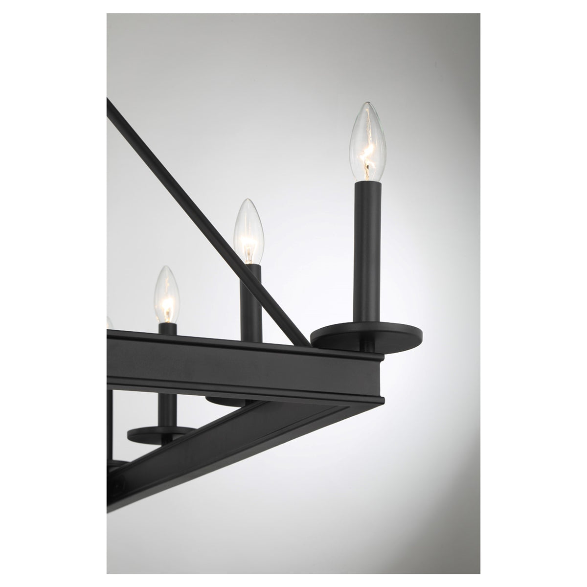 Savoy House Boylston 35in 12-Light Chandelier | Mid-Century Modern Matte Black | Dining Room & Foyer | 35 x 35 x 29 in | Model L1-2101-12-89