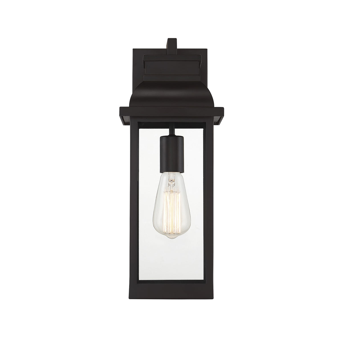 Savoy House Drexel 16in 1-Light Outdoor Wall Lantern | Traditional English Bronze and Clear Glass | Patio & Entryway | Model L5-2934-13