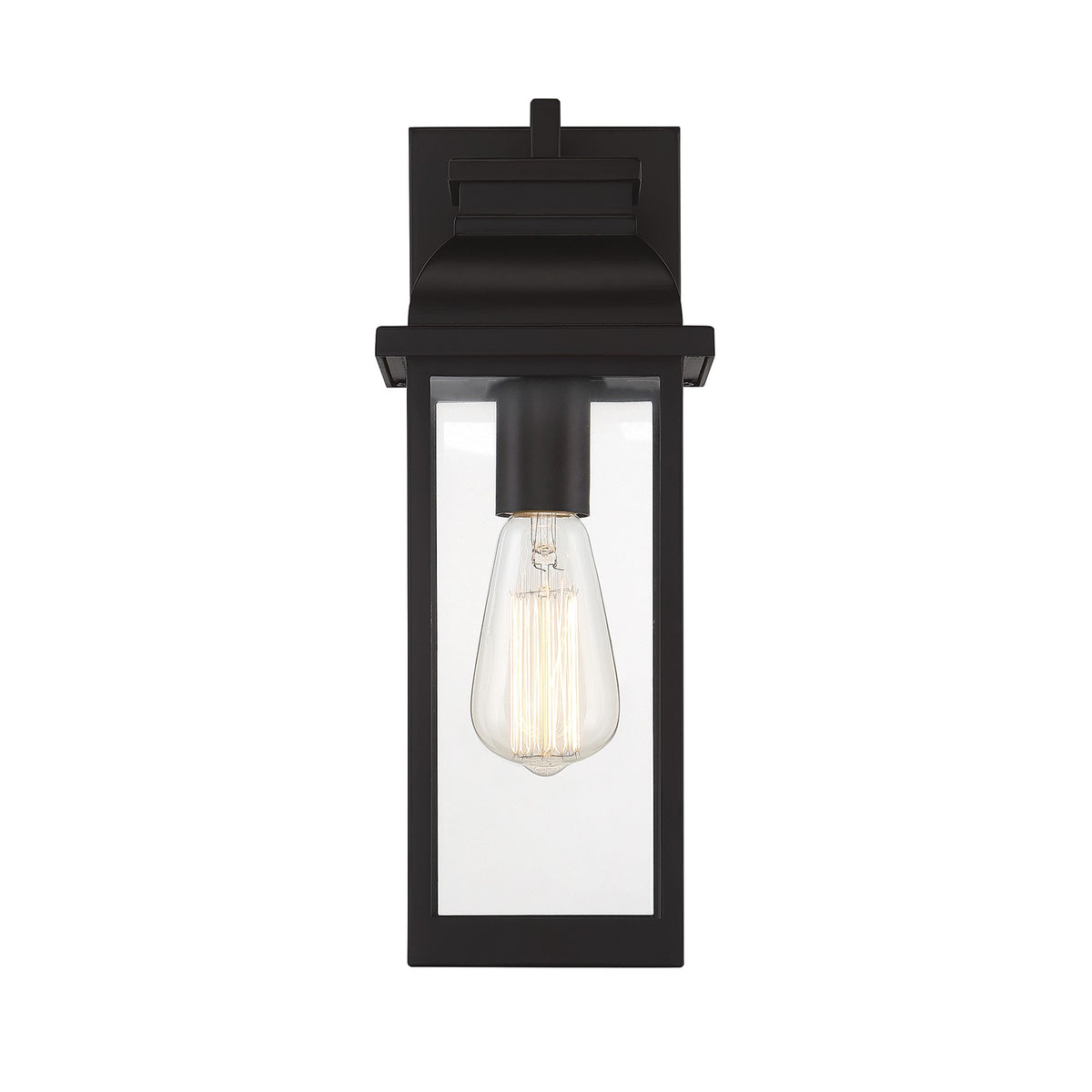 Savoy House Drexel 14in 1-Light Outdoor Wall Lantern | Traditional English Bronze and Clear Glass | Patio & Entryway | Model L5-2935-13