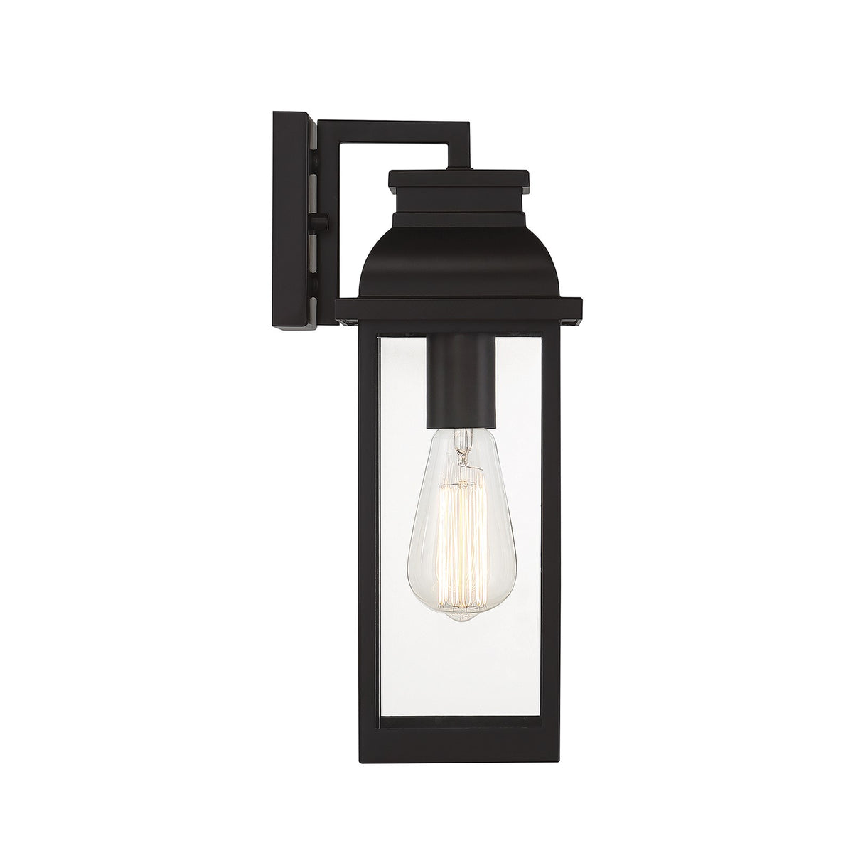 Savoy House Drexel 14in 1-Light Outdoor Wall Lantern | Traditional English Bronze and Clear Glass | Patio & Entryway | Model L5-2935-13