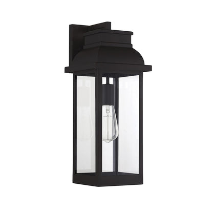 Savoy House Drexel 18.5in 1-Light Outdoor Wall Lantern | Traditional English Bronze and Clear Glass | Front Door & Patio | Model L5-2936-13