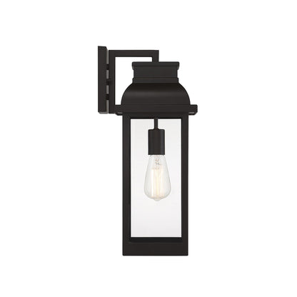 Savoy House Drexel 18.5in 1-Light Outdoor Wall Lantern | Traditional English Bronze and Clear Glass | Front Door & Patio | Model L5-2936-13