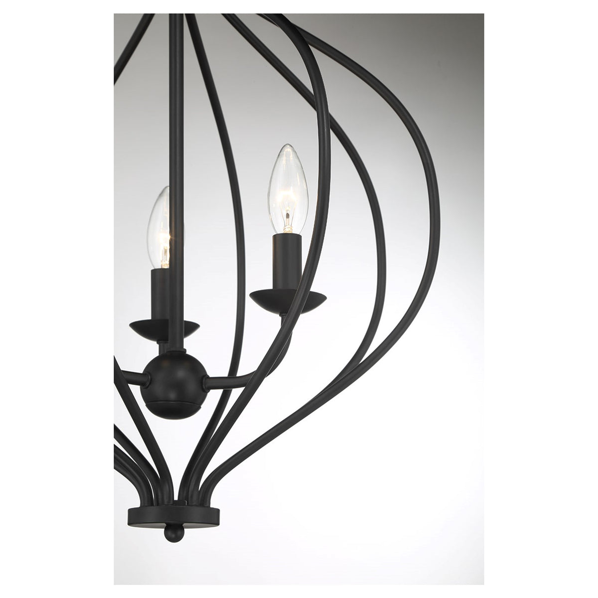 Savoy House Orchid 16in 3-Light Pendant | Modern Matte Black Metal | Kitchen Island & Dining Room | 16 x 16 x 20.75 in | Model L7-1297-3-89