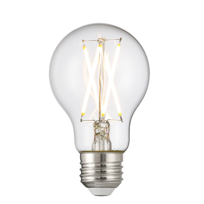 Savoy House 7W E26 A19 LED Bulb | Clear Glass Dimmable | 3000K Warm White | 800 Lumens, 90+ CRI | Model LA1A19C73E26D