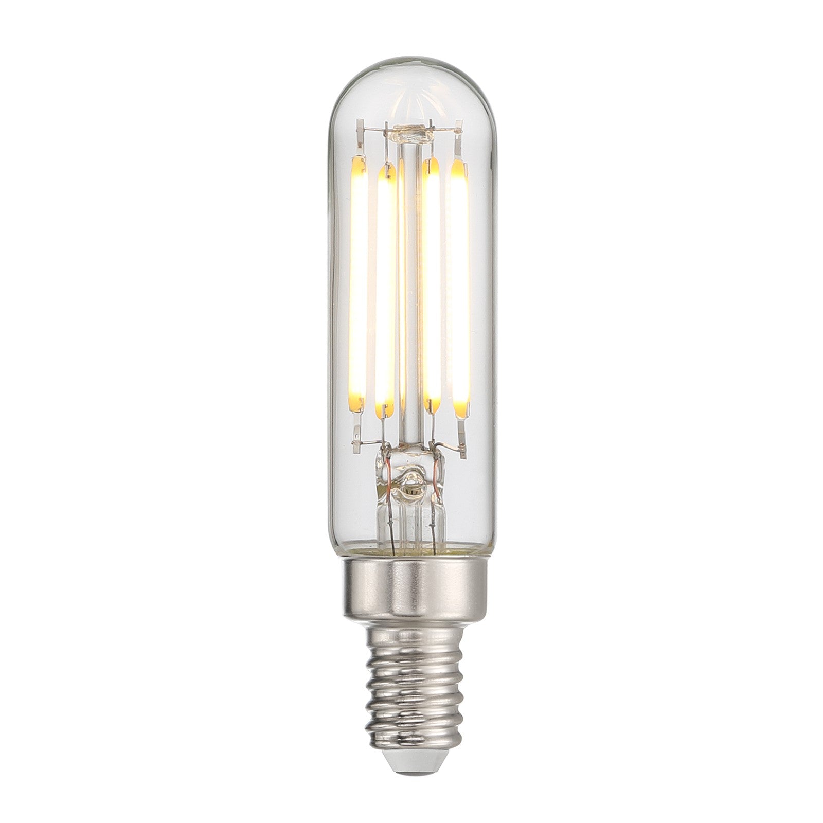 Savoy House T6 3.38in 1-Light LED Bulb | Clear Glass Dimmable | Damp Rated Indoor & Covered Patio | 473 Lumens 3000K 90+ CRI | Model LA1T6C43E12D