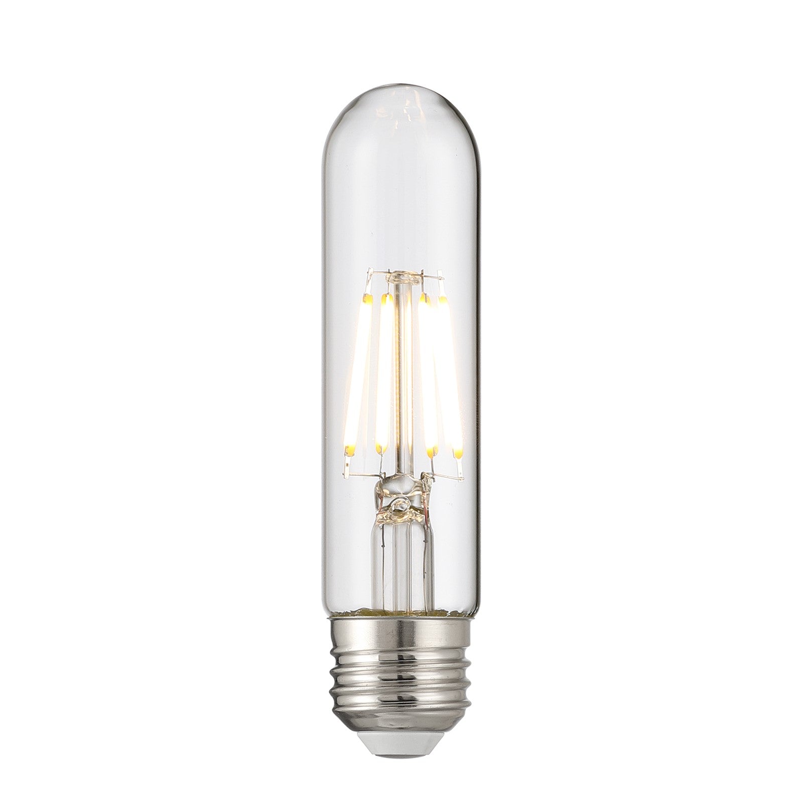 Savoy House 5W E26 T9 7.5in 3000K Clear Dimmable LED Bulb | Clear Glass and Metal | Accent & Task Lighting | 517 Lumens, 90+ CRI | Model LA1T9C53E26D5