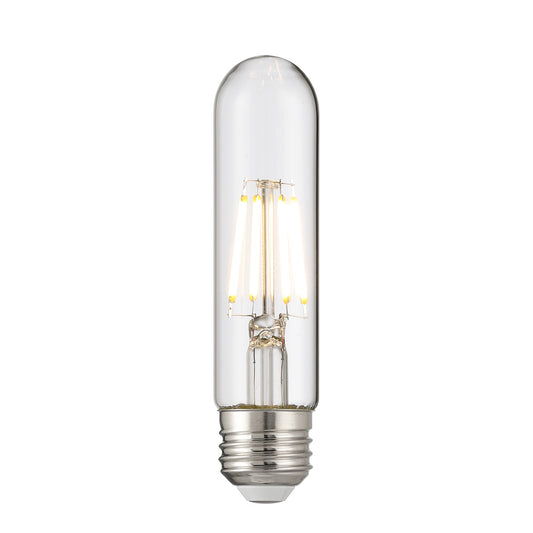 Savoy House 5W E26 T9 7.5in 3000K Clear Dimmable LED Bulb | Clear Glass and Metal | Accent & Task Lighting | 517 Lumens, 90+ CRI | Model LA1T9C53E26D5