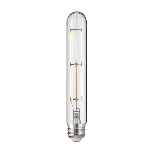 Savoy House 5W E26 T9 11in 3000K Clear Dimmable LED Bulb | Clear Glass and Metal | Accent & Task Lighting | 549 Lumens, 90+ CRI | Model LA1T9C53E26D7