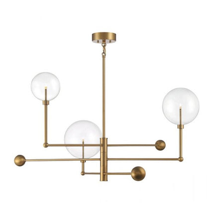3-Light Chandelier, Brushed Nickel