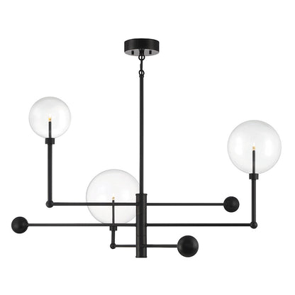 3-Light Chandelier, Brushed Nickel