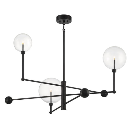 3-Light Chandelier, English Bronze