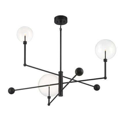 3-Light Chandelier, English Bronze