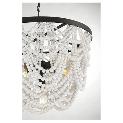 5-Light Chandelier, White