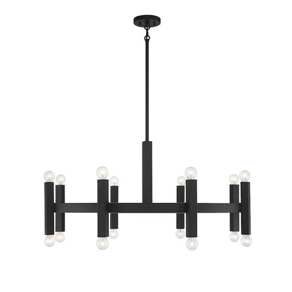 16-Light Chandelier, Brushed Nickel