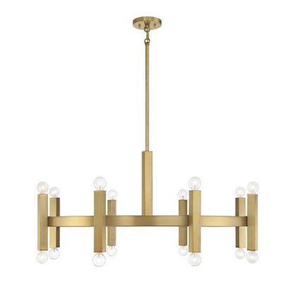 16-Light Chandelier, Brushed Nickel