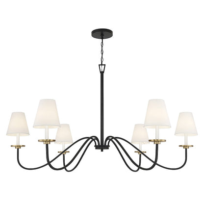 6-Light Chandelier, Black