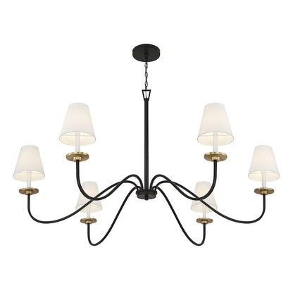 6-Light Chandelier, Black