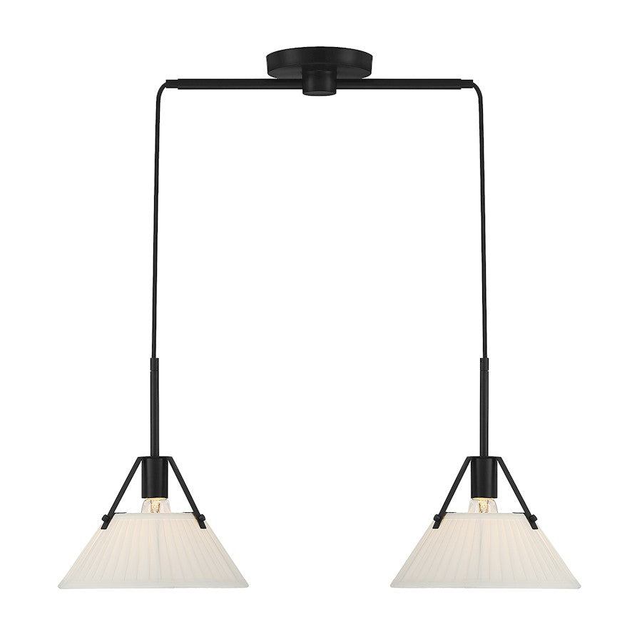 Meridian Vintage 2 Light Linear Chandelier
