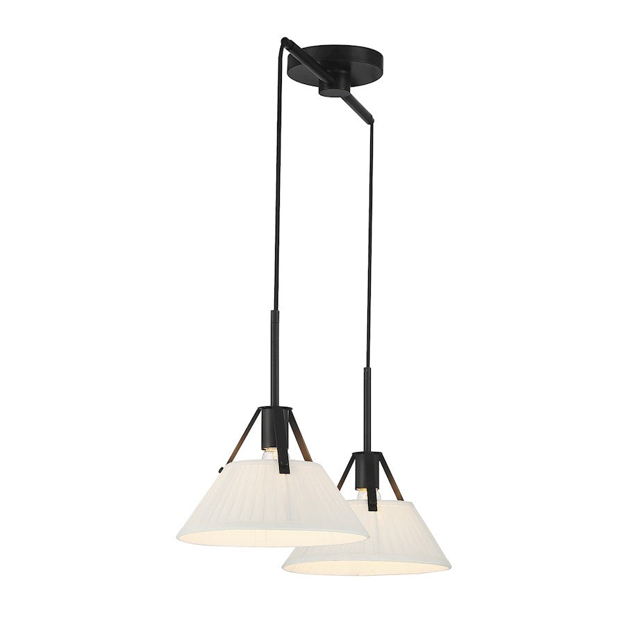 Meridian Vintage 2 Light Linear Chandelier