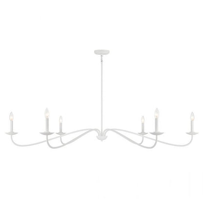 Savoy House 6-Light 62" Chandelier, Bisque White - M100119BQW