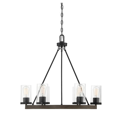 6-Light Chandelier, Greywood Chrome