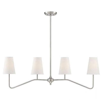 Meridian Modern 4 Light Linear Chandelier