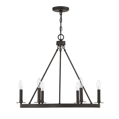 6-Light Chandelier, Oil Rubbed Bronze