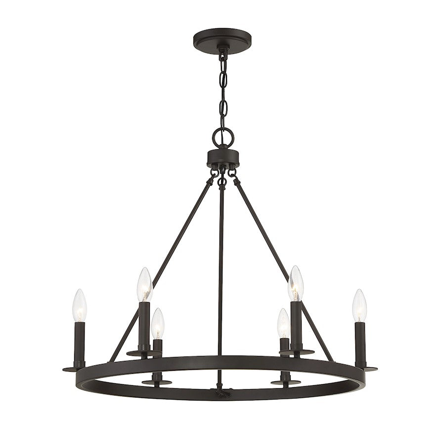 6-Light Chandelier, Oil Rubbed Bronze