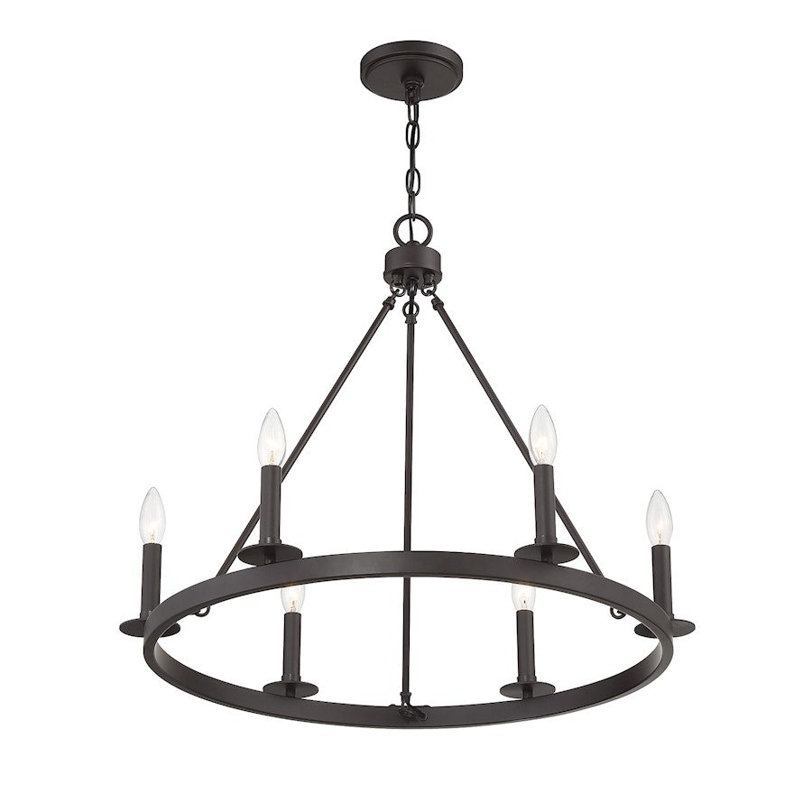 6-Light Chandelier, Oil Rubbed Bronze