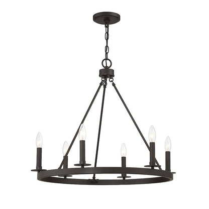 6-Light Chandelier, Oil Rubbed Bronze